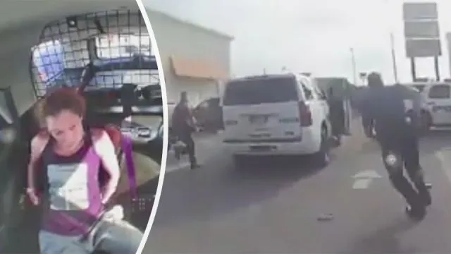 Texas woman steals police car